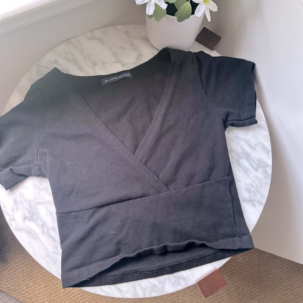 Brandy Melville John Galt black amara top